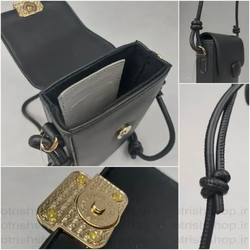کیف دوشی موبایلی کارولینا (Carolina) رنگ مشکی