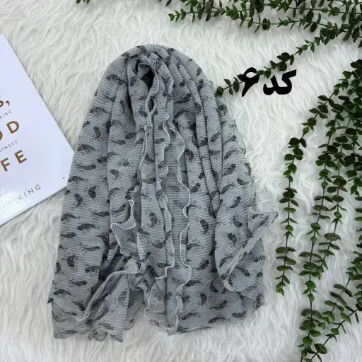 شال کریشه شنی وارداتی مدل پرواز کد 1245 سایز 200x80 سانتیمتر بدون آبرفت و رنگ رفت گزینه ها کد-4