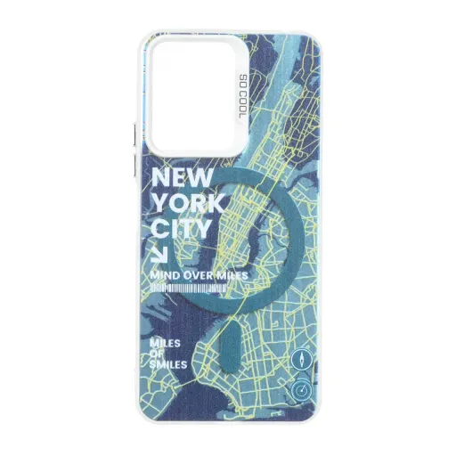 قاب مگ سیف SO COOL طرح New York شیائومی مدل Xiaomi Redmi 13C / Poco C65