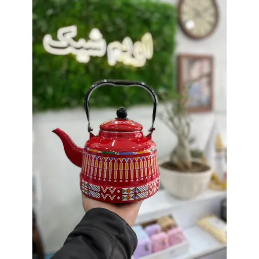 کتری لعابی مدل مراکشی