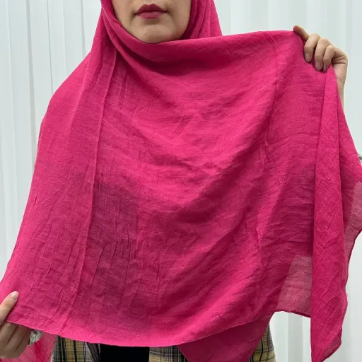 روسری نخی اسلپ کد 755 سایز 138×138 سانتیمتر بدون پرز و گلوله گزینه ها سبزابی