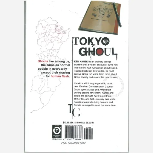کتاب مانگا ( کمیک ) به زبان انگلیسی ( TOKYO GHOUL 3 ) / سو ایشیدا 