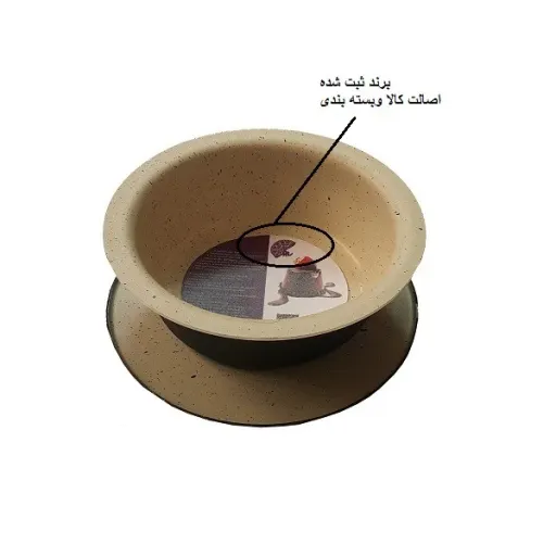 قالب کیک به گز مدل گرد رنگ مشکی