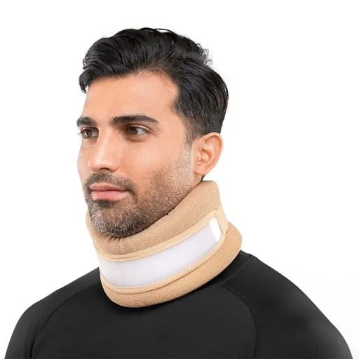 گردنبند طبی اسفنجی نیمه سخت سماطب 1021 سایز M