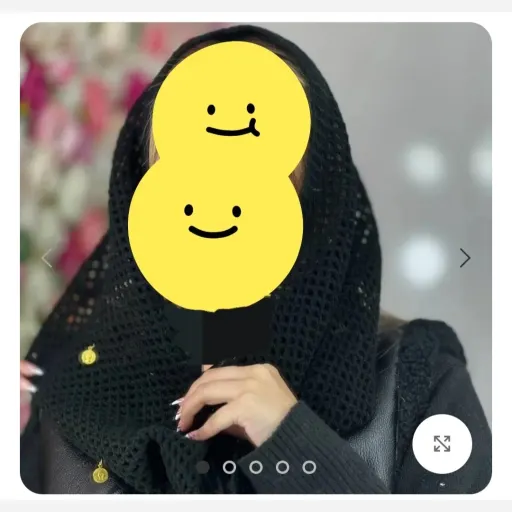 شال قلاب بافی دخترانه
