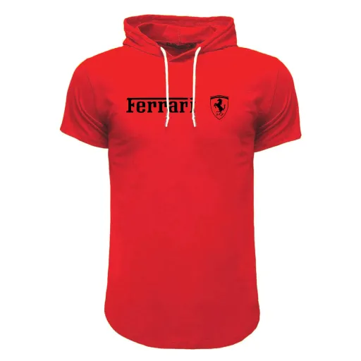 تیشرت کلاه دار مردانه شیک و اندامی مناسب چهار فصل | سایز بندی کامل رنگ مشکی