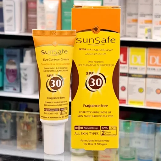 کرم دور چشم رنگی SPF30 سان سیف