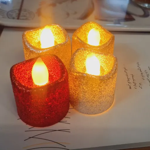 چراغ خواب اکلیلی شمع باتری خور کوچک