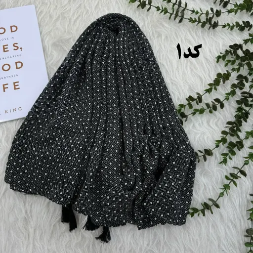 شال نخی طرحدار برشکا مدل جیوانچی کد 1349 قواره 200x85 بدون آبرفت و چروک گزینه ها کد-3