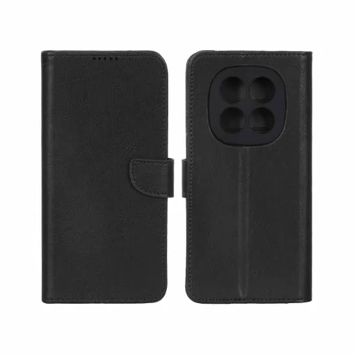 کیف چرمی موبایل مگنتی محافظ لنزدار درجه یک KRF مدل شیائومی نوت 15 پرو 4 جی - Xiaomi Redmi Note 15 Pro 4G رنگ سرمه ای