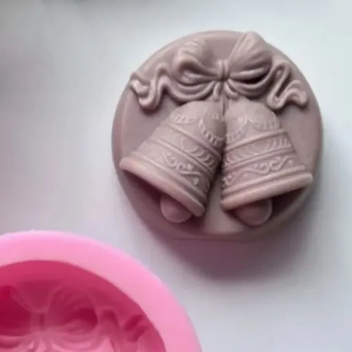 قالب سیلیکونی زنگوله تخت  مناسب برای شمع