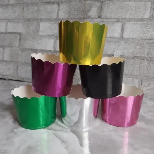 کپسول مافین لیزری مجموعه 25 عددی رنگ سبز 