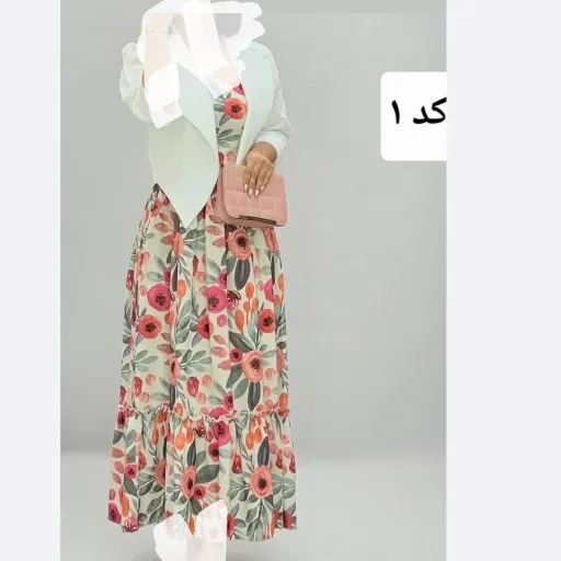 کت سارافون زنانه ارسال فوری رنگ گل های صورتی