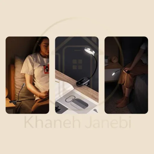 چراغ مطالعه گیره دار بیسوس Baseus DGRAD-0G Comfort Reading Mini Clip Lamp