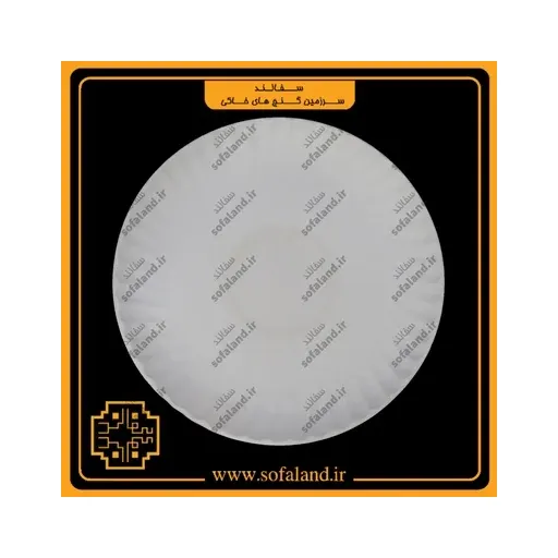 سینی سرامیکی گرد لب چین سفالند
