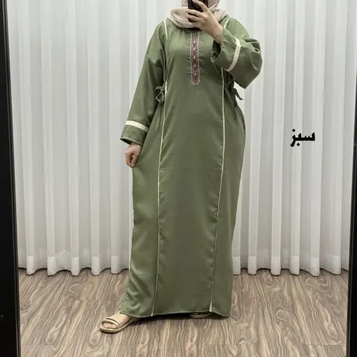 پیراهن نخی گلدوزی یال صوفیا فری سایز تا 52 بنددار چهارفصل زنانه شیک گزینه ها بنفش