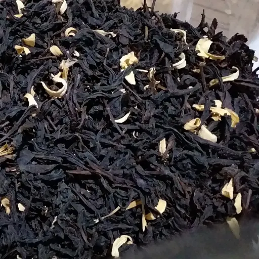 چای سیاه قلم با بهارنارنج چای ممتاز چای لاهیجان چای عطری 1000گرمی