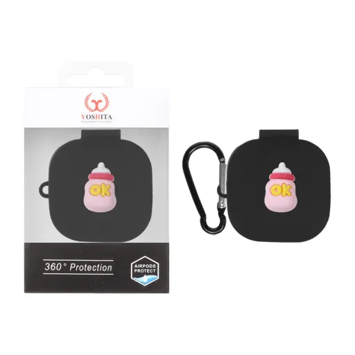 کاور ایرفون سیلیکونی Yoshita عروسک برجسته QCY T13 - طرح 317 (پک دار)
