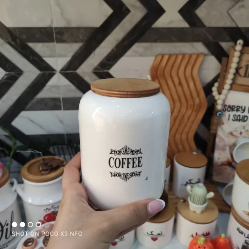 بانکه سرامیکی کافی درب چوبی پرطرفدار وعالییی