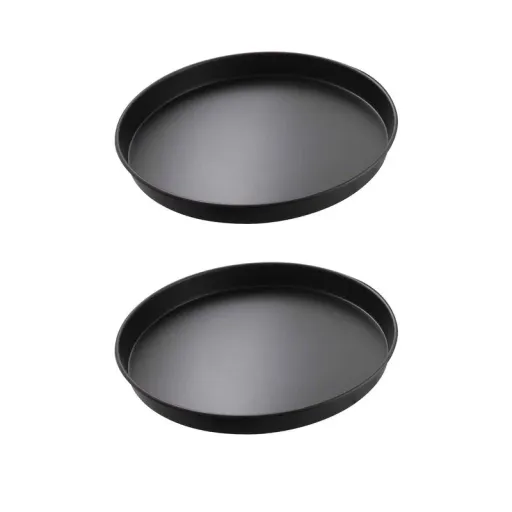 ظرف پخت پیتزا مدل Sor-25 بسته 2 عددی رنگ مشکی