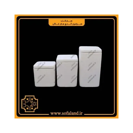 بانکه سرامیکی طرح مربعی سفالند