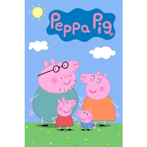 آموزش زبان انگلیسی کودک با کارتون خوک پپا peppa pig نوع تحویل در یک فلش 16 گیگ