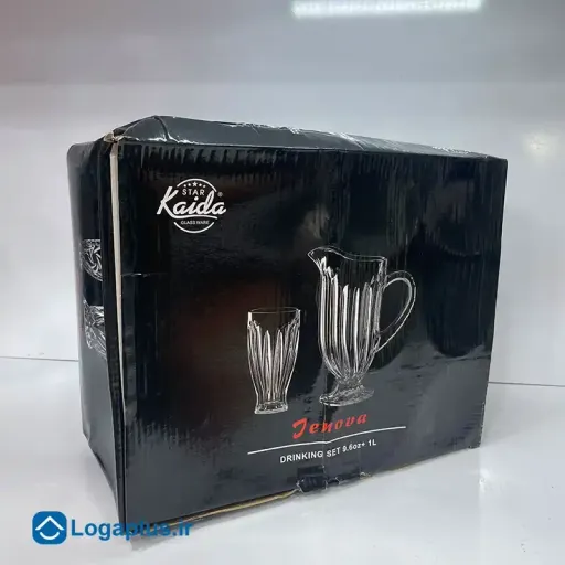 سرویس پارچ و لیوان 7 پارچه Star Kaida مدل جنوا (پسکرایه)