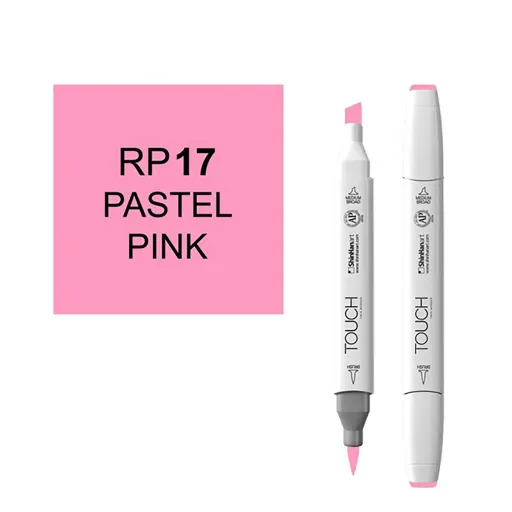 ماژیک براش دو سر تاچ Pastel Pink کد PR17