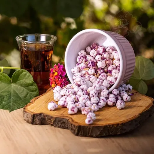 نقل گشنیز گل محمدی 200 گرمی 