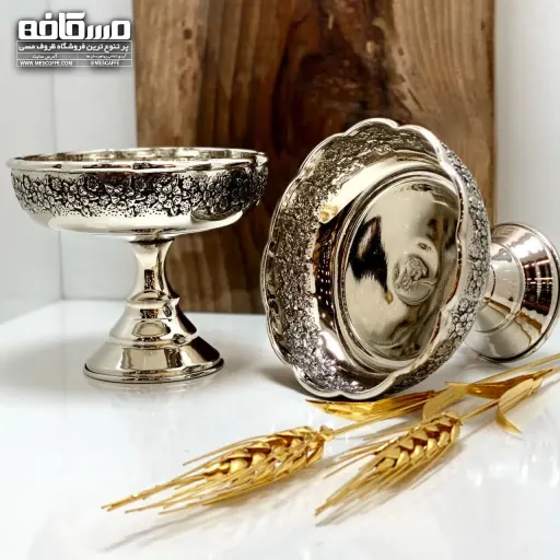 پیاله پایه دار کروم (مدل گلبرگ/کد 1233 )