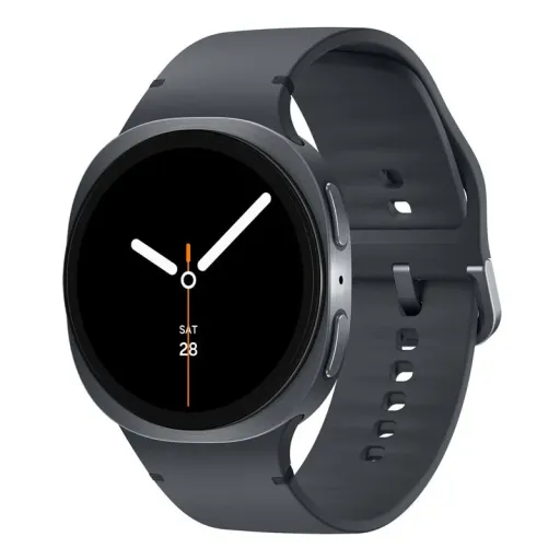 ساعت هوشمند 44 میلی متری سامسونگ مدل Galaxy Watch 8 با بند پلاستیکی رنگ مشکی