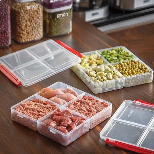 ظرف نگهدارنده فریزری لیمون چهارخانه 180g*4
