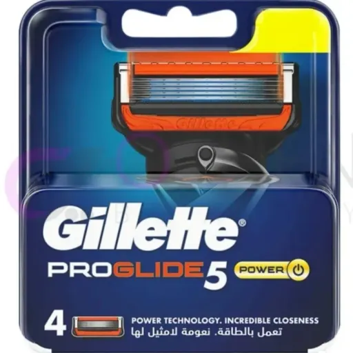 تیغ یدک ژیلت مدل Fusion Proglide Power5 بسته 4 عددی