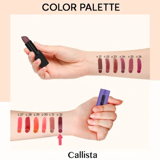 رژ لب جامد کالیستا سری Hydra Color شماره C32