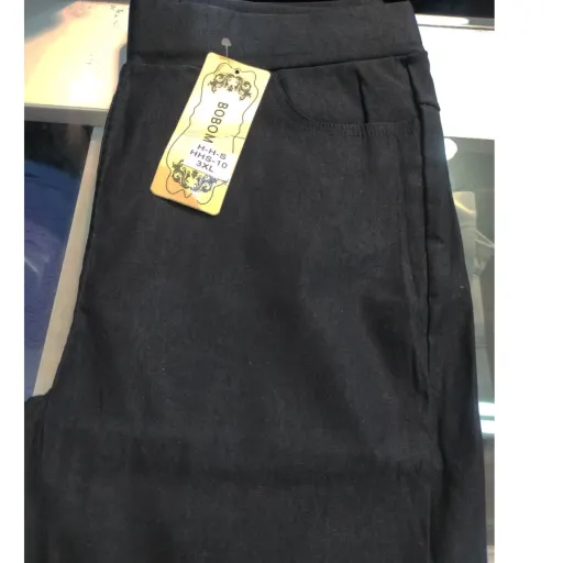 حراجی شلوارکتان صابونی دم پاکتی وارداتی اسکینی گوچی مناسب سایز38تا44 رنگ سرمه ای