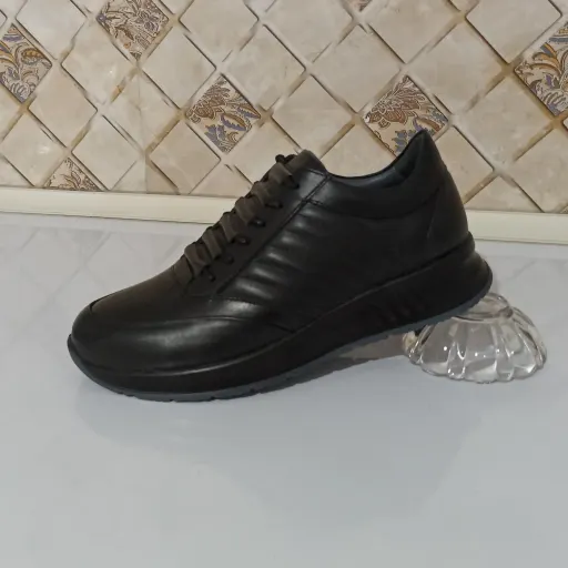 کفش مردانه تمام چرم طبیعی اصل گاوی تبریز با کفی طبی و آستر چرم شرکت الین پا تبریز باارسال رایگان  سایز 41