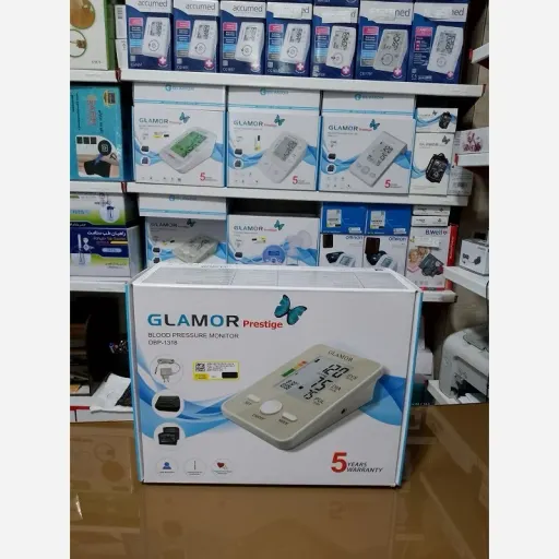 فشارسنج دیجیتال گلامور مدل DBP-1318 +دوکاربره +هشدارضربان قلب نامنظم +اداپتور+کیف ضدضربه