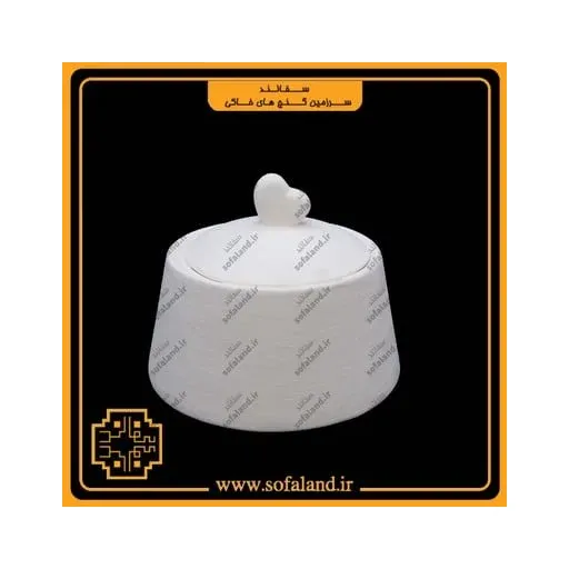 قندان سرامیکی طرح قلبی سفالند