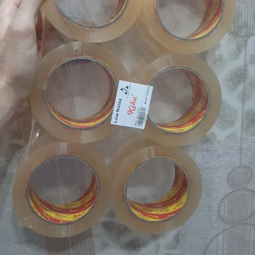 چسب پهن شیشه ای 5 سانتی kiku فوق العاده با کیفیت 50 میکرون 90 یارد
