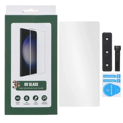 گلس محافظ صفحه نمایش شیشه ای UV 3D Glass سامسونگ مدل Samsung Galaxy Note 10 Plus (پک دار)