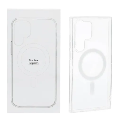 قاب مگ سیف شفاف با قابلیت شارژ MagSafe سامسونگ مدل Samsung Galaxy S23 Ultra