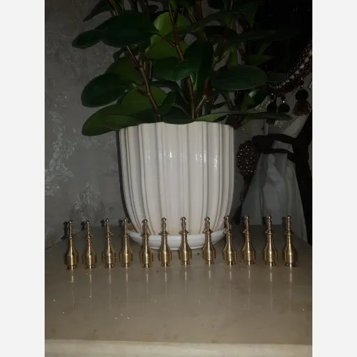 سرمه دان برنجی طرح کوزه سایز متوسط