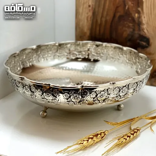 میوه خوری سه پایه کروم(مدل گلبرگ/کد 999)
