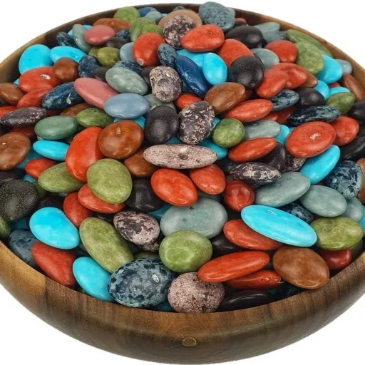 دراژه صخره شکلاتی اسمارتیز (سنگی رودخانه ) با کیفیت و تازه قافلانکوه 500 گرم آجیل و خشکبار مهران 
