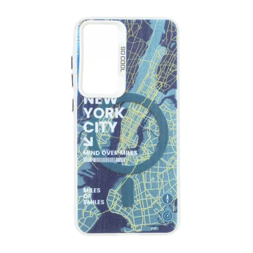 قاب مگ سیف SO COOL طرح New York سامسونگ مدل Samsung Galaxy S24 FE
