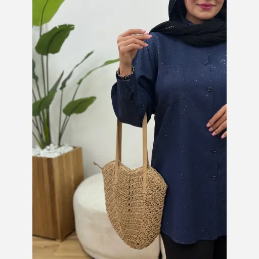مانتو نسکافه رنگ نوک مدادی