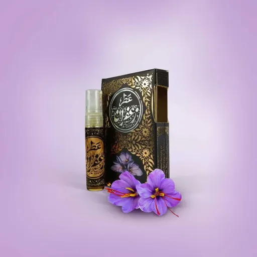 عطر طبیعی زعفران طیّبستان حجم 5 میلی لیتر با درب افشانه‌ای