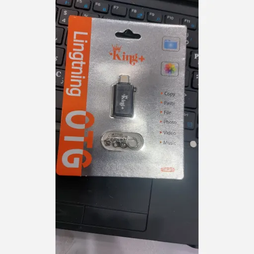 تبدیل OTG به لایتینینگ آیفون برند کینگ پلاس HK-68 اورجینال