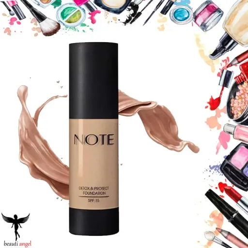 کرم پودر پمپی محافظت کننده نوت 10 Detox And Protect Foundation