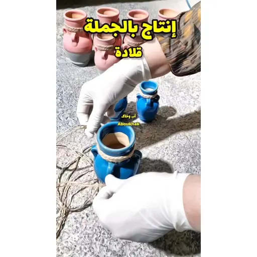 آویز سفالی لعابی